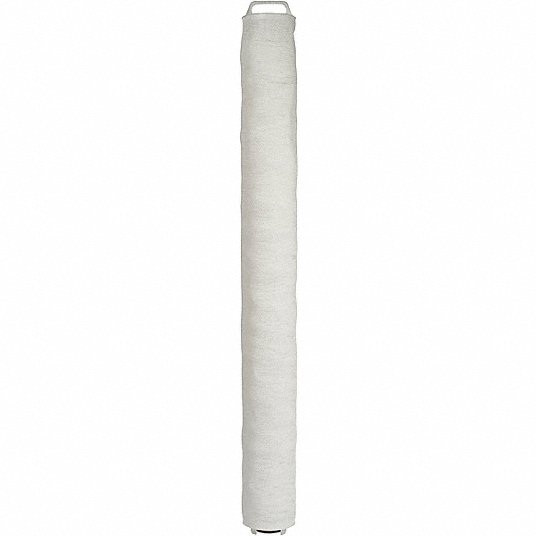 Filter Cartridge: String Wound, 25 gpm, 70 micron, 9 3/4 in Overall Ht, 176°F Max Temp