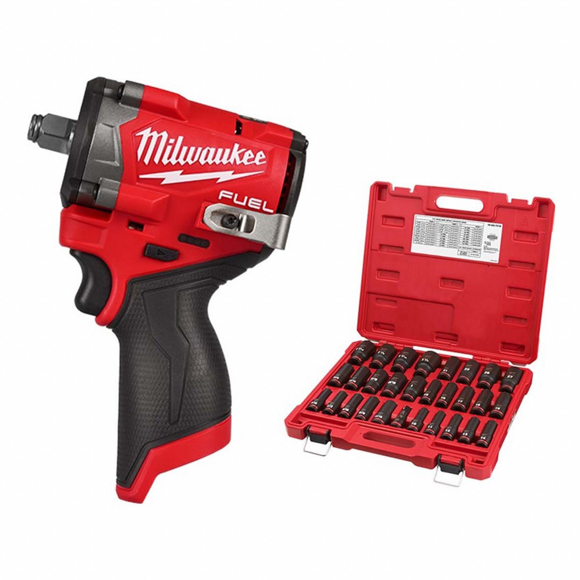 MILWAUKEE, 1/2 in Drive Size, 400 ft-lb Fastening Torque, Impact