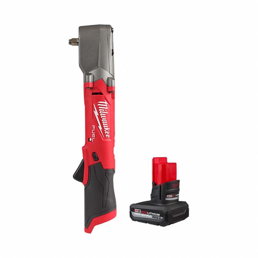 Impact Wrench Kit: 3/8 in Drive Size, 220 ft-lb Fastening Torque, Brushless, 12 V DC Volt