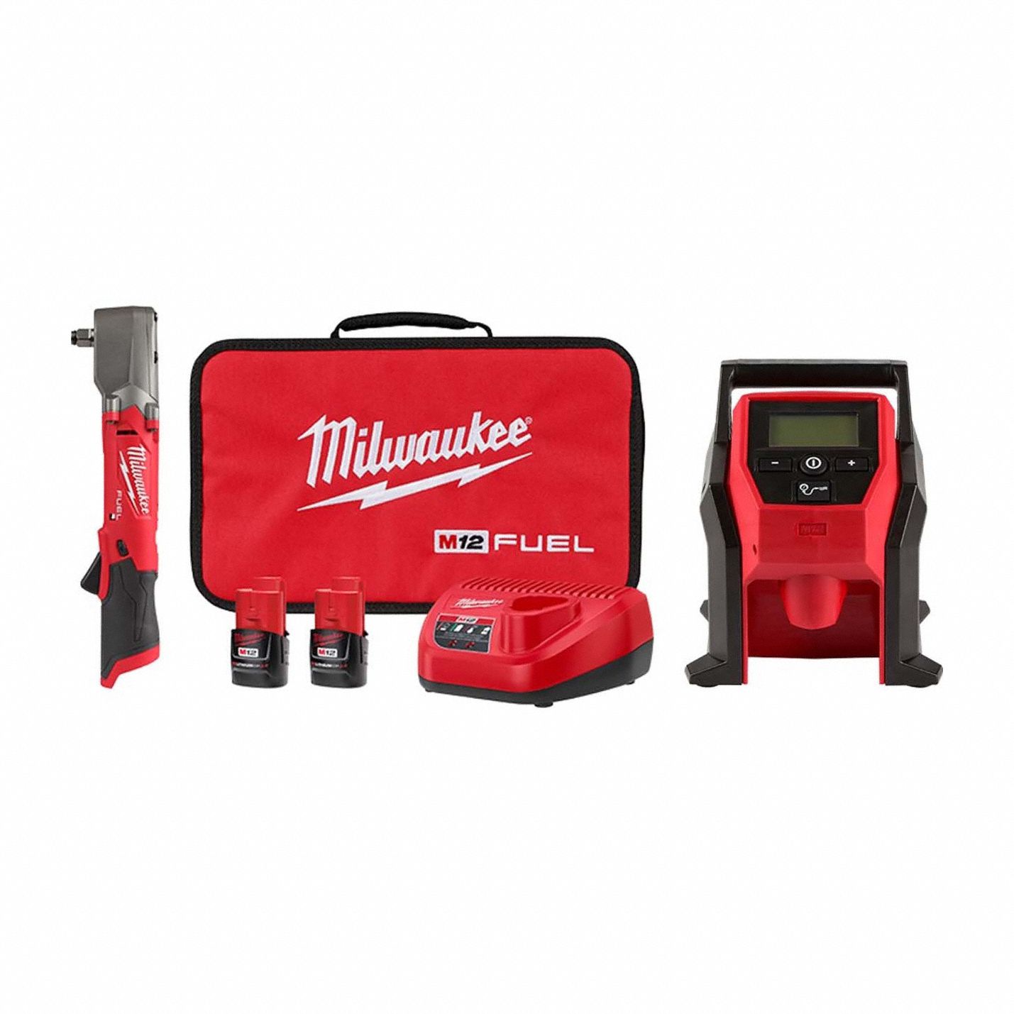 M12 FUEL Impact Wrench Kit+ M12 Inflator