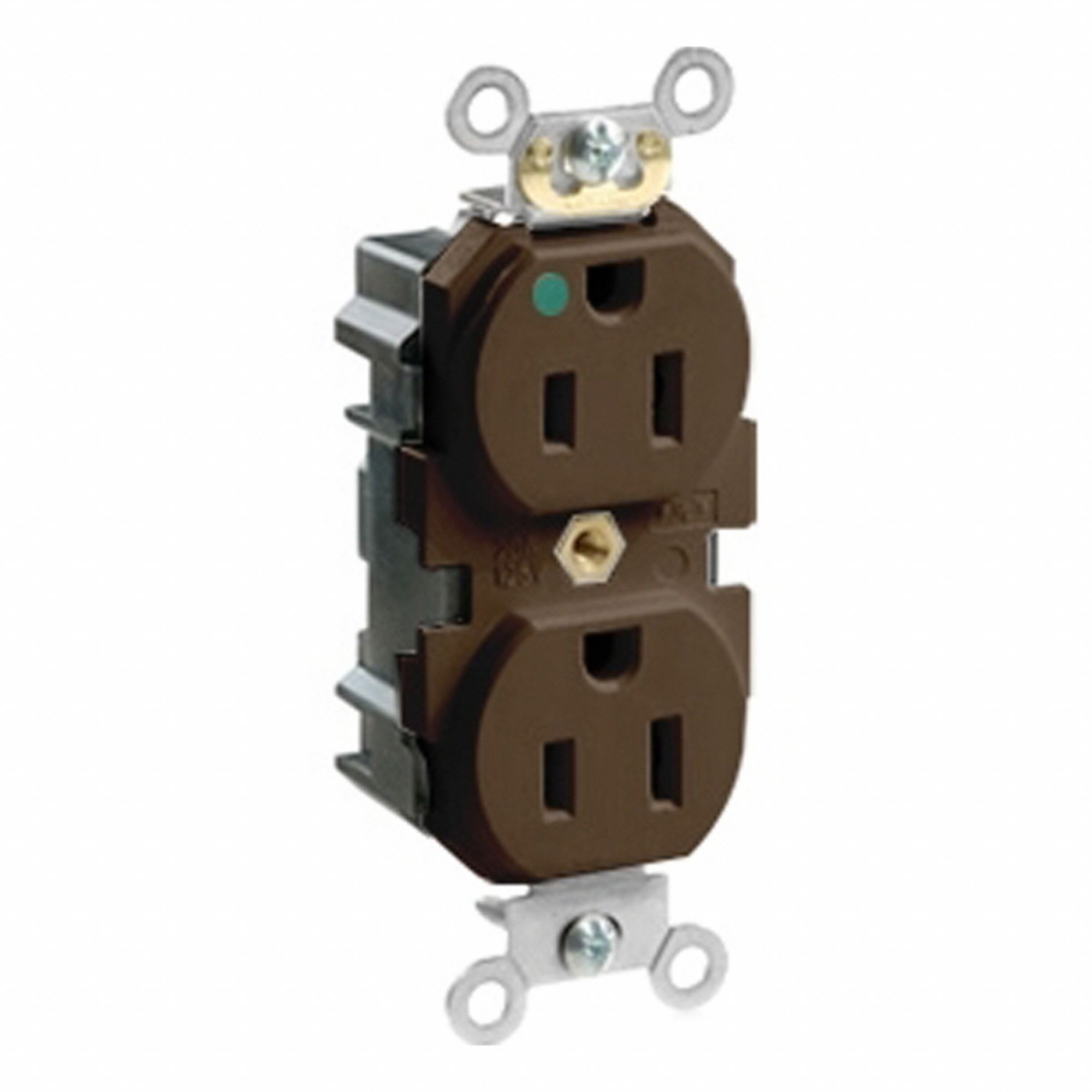 Lev-Lok Dup HG 15A 125V Brn