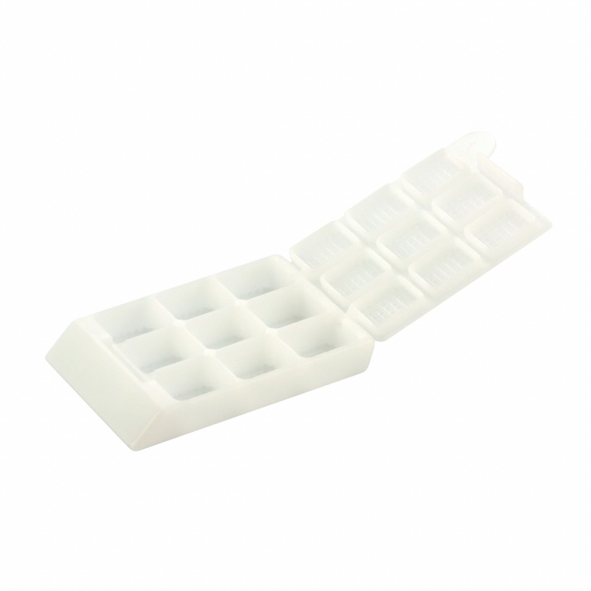 Compartmented Biopsy Cassettes: White, Polyoxymethylene, 1.65 in Overall Lg