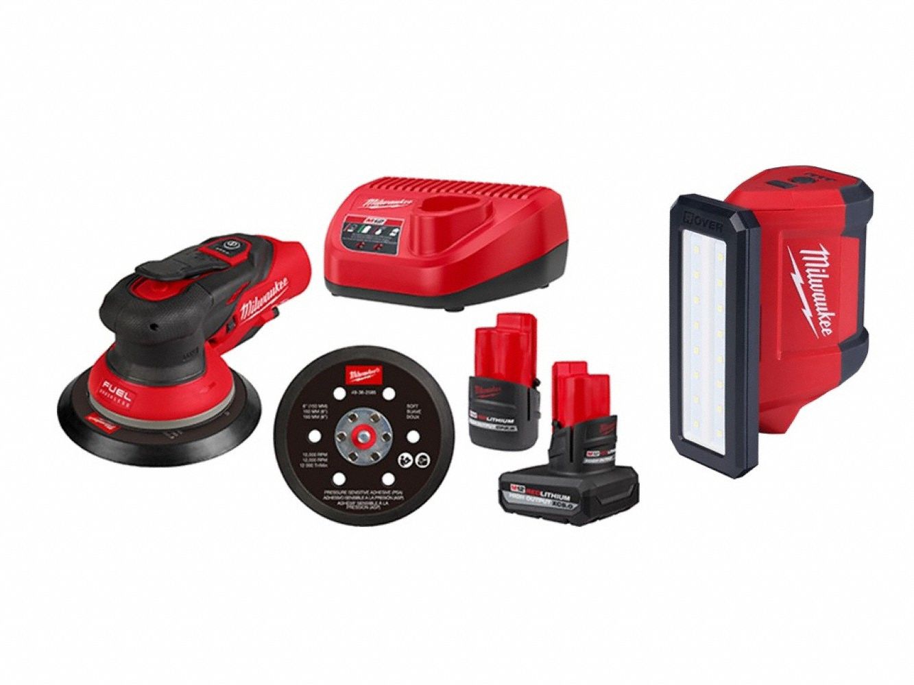 M12 FUEL Sander Kit + M12 Flood Light
