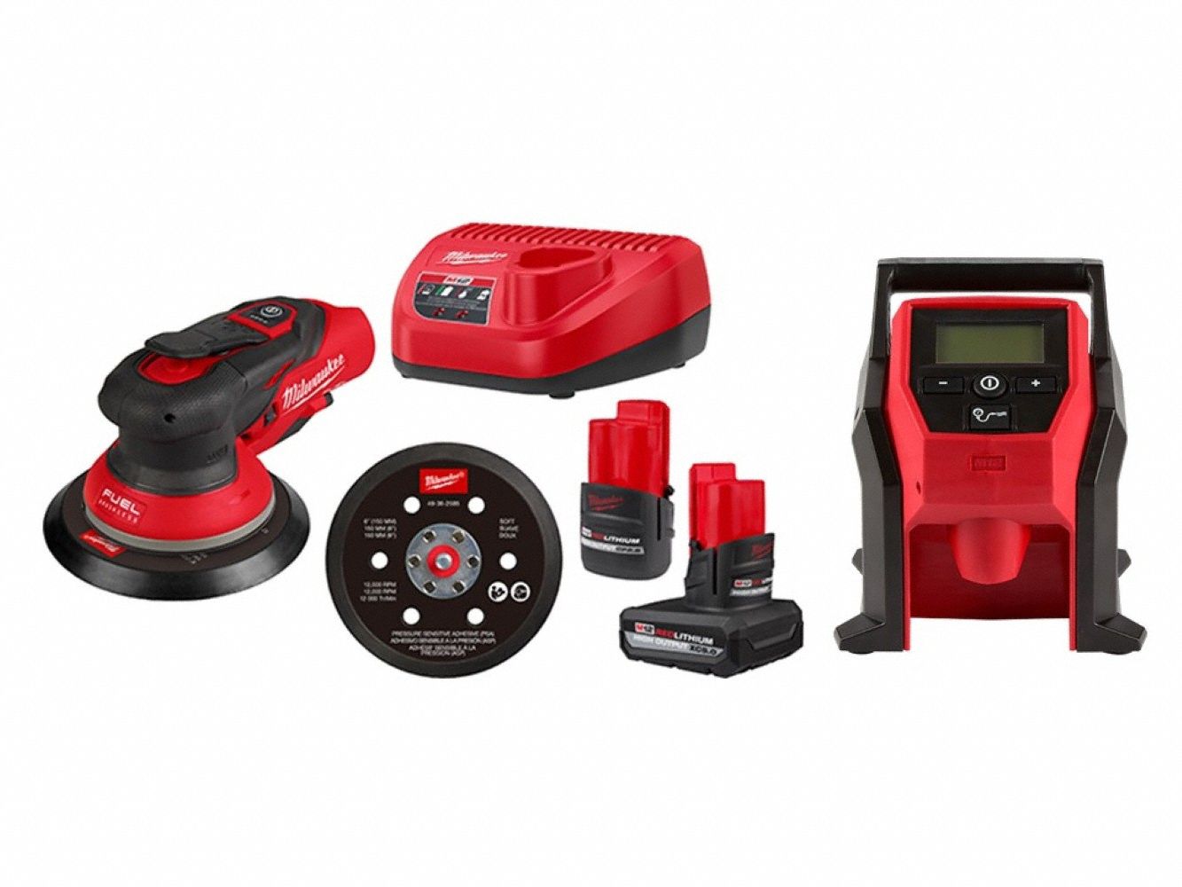 M12 FUEL Sander Kit + M12 Inflator