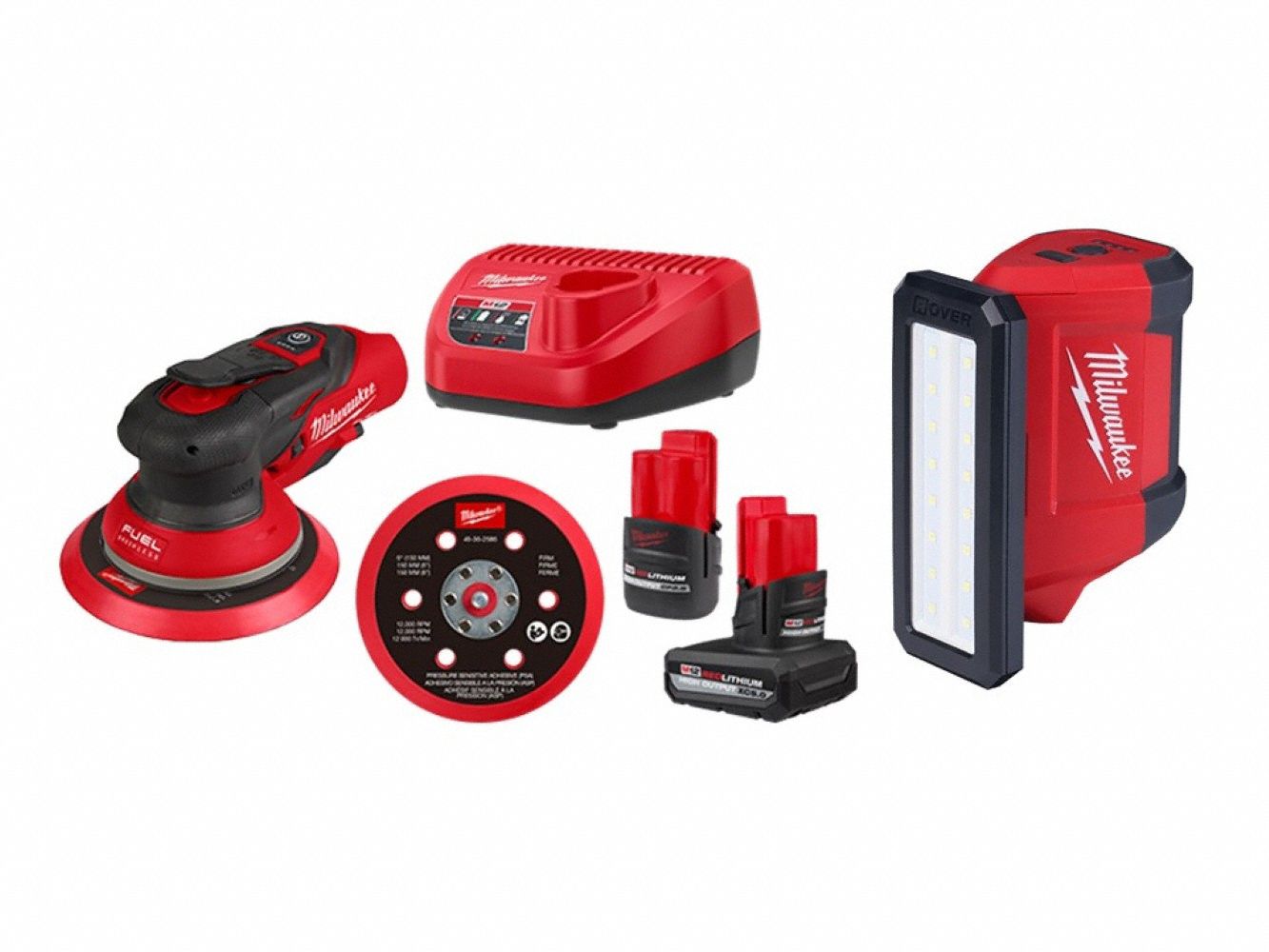 M12 FUEL Sander Kit + M12 Flood Light