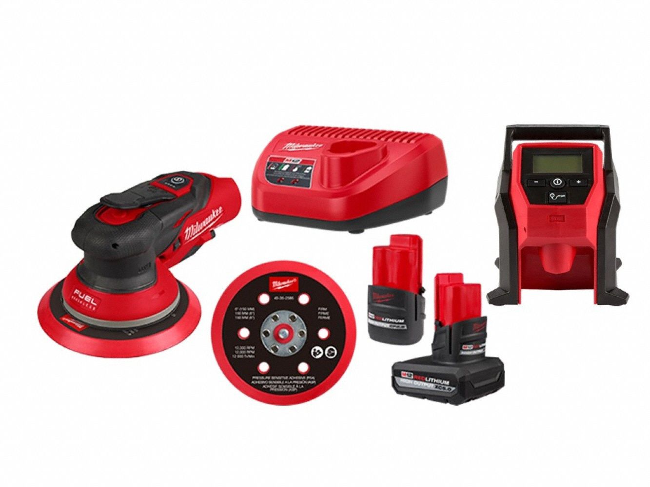 M12 FUEL Sander Kit + M12 Inflator