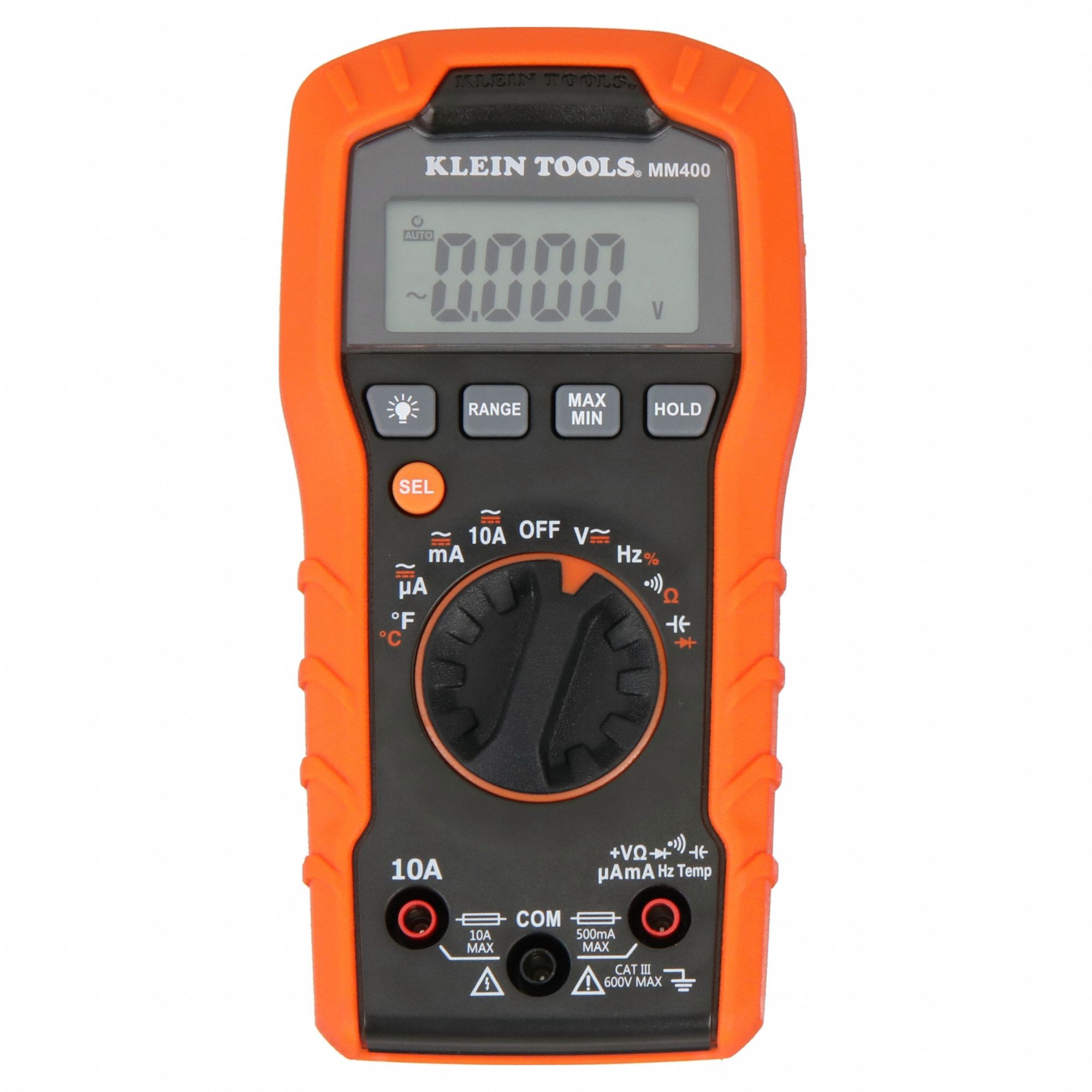 KLEIN TOOLS, CAT III 600V, Avg, Digital Multimeter 258X03MM400