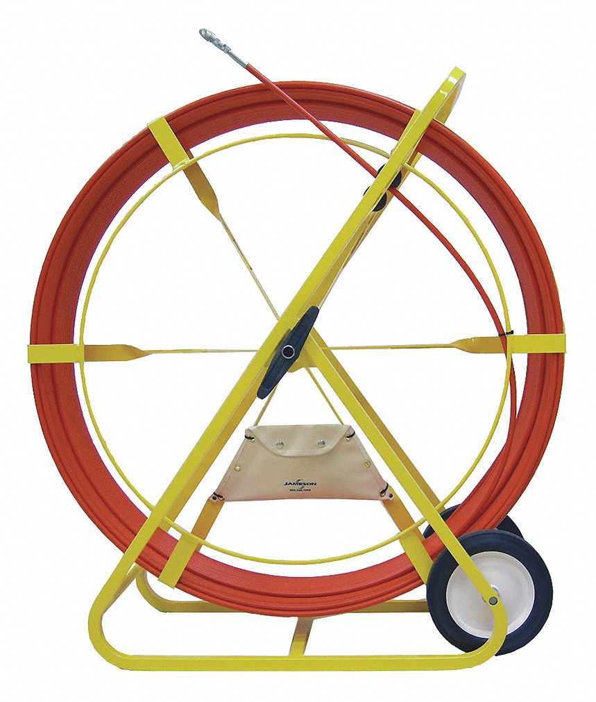 JAMESON, 1138500M, Fish Tape,Marked,Fiberglass,1/2"x500 ft. 259D02