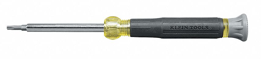 MULTI-BIT SCREWDRIVER, TORX TIP, T10/T15/T7/T8 TIP SIZE, 4 TIPS, 6 1/2 IN OVERALL L