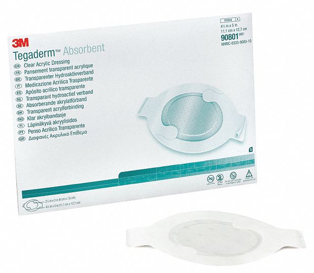 TEGADERM, Acrylic Dressing 259M6890801 Grainger