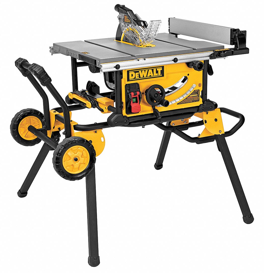 DEWALT Table Saw 120V AC 15A 32 1 2 in Max. Cut Wd Right of Blade 4 800 RPM Max. Blade Speed