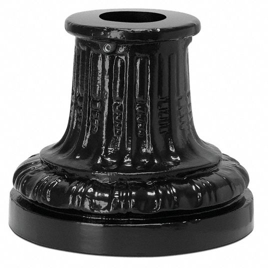 2 3/8 in Round, Round, Decorative Sign Post Base 25AY1320300024