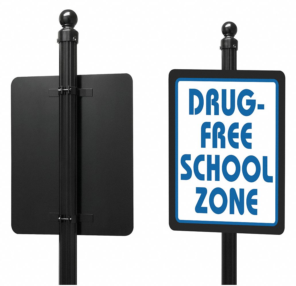 TAPCO Sign Hardware, For Sign Shape Rectangle, For Sign Height 24 in