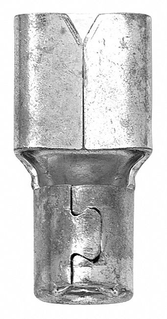 Wire Disconnect: Female Socket, Bare, 16 AWG – 14 AWG Wire Size, 0.25 in x 0.032 in Tab