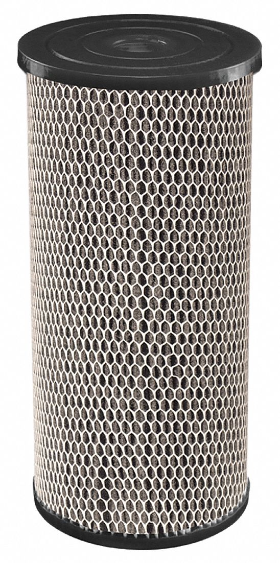 DUPONT 5 Micron Rating Carbon Wrap Filter Cartridge, 4 in Diameter, 10