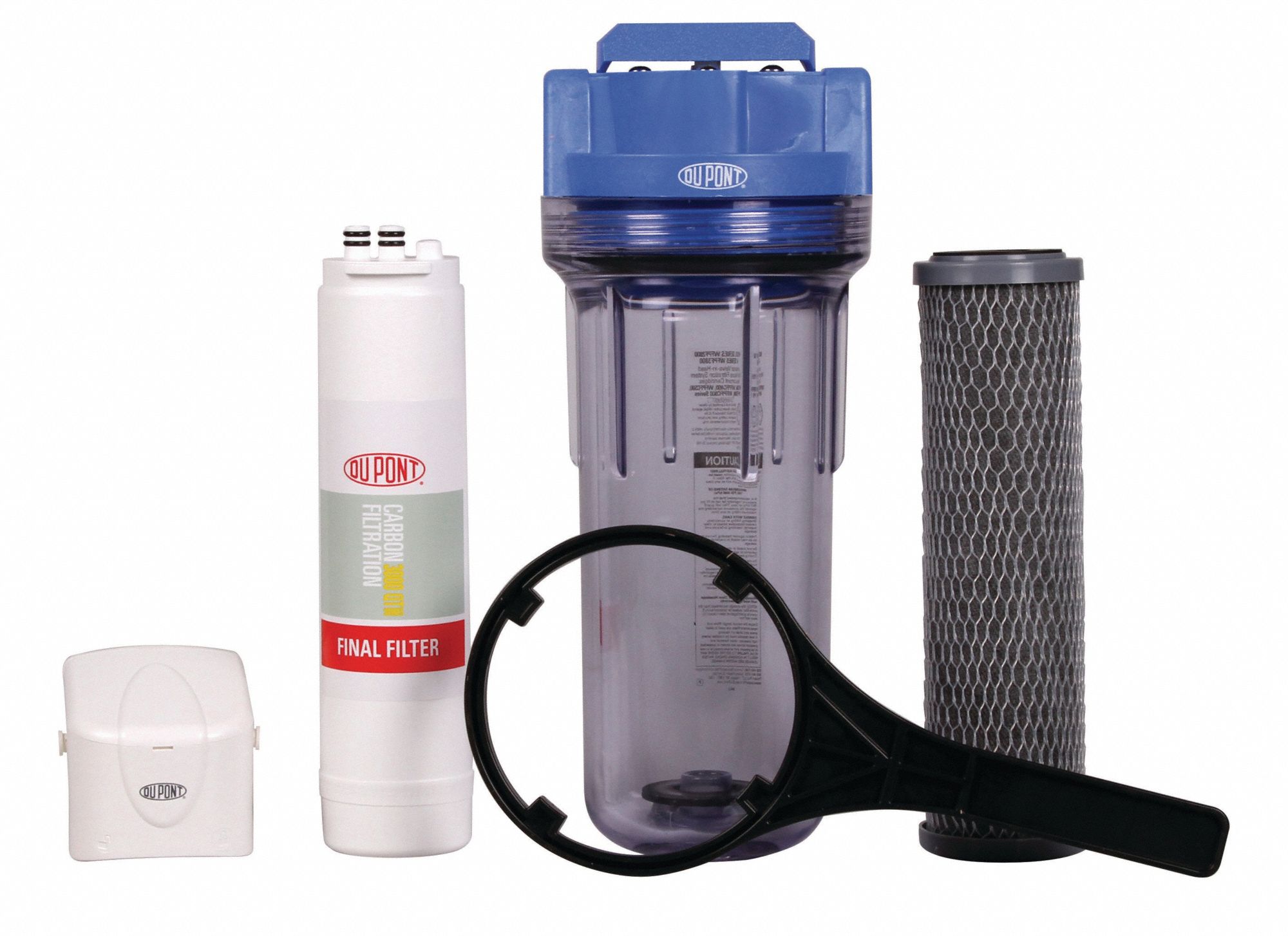 DUPONT 3/4 in NPT Plastic Water Filter System, 5 gpm, 90 psi - 25CA75 ...