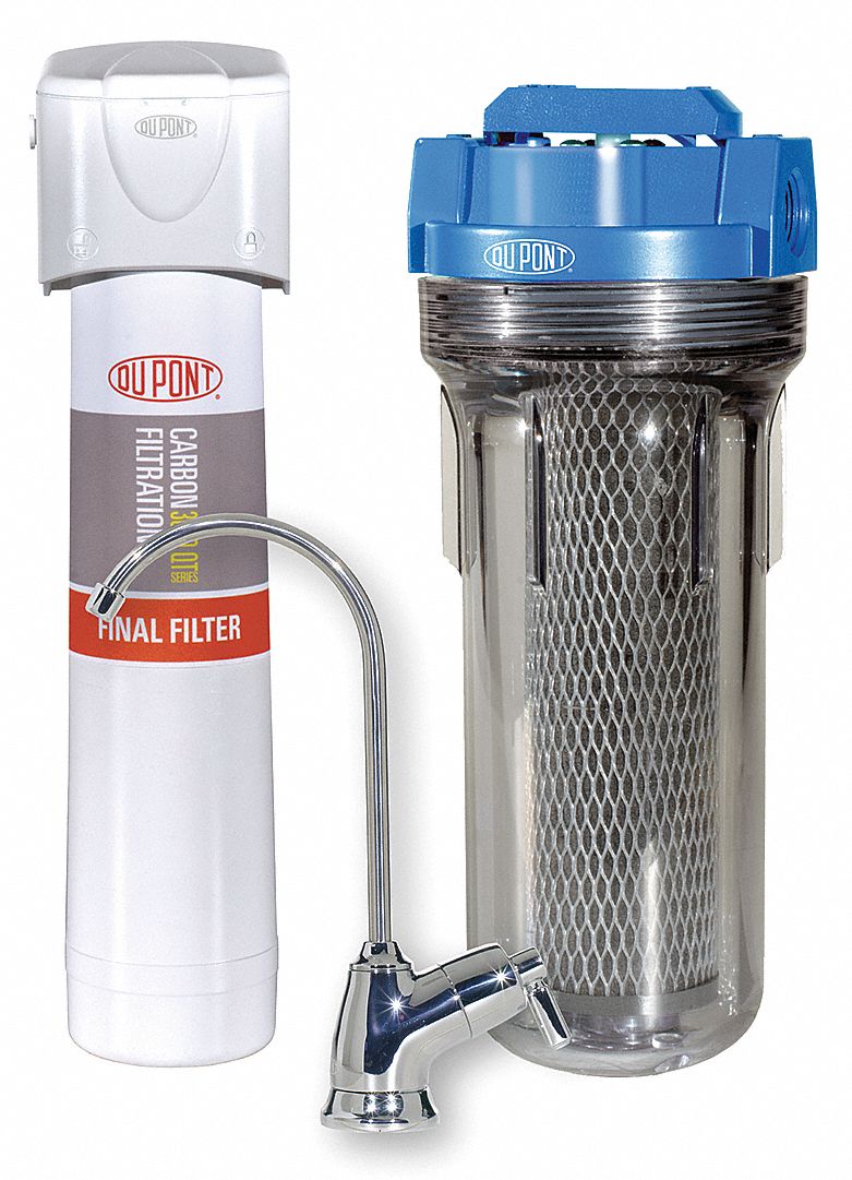 DUPONT 3/4 in NPT Plastic Water Filter System, 5 gpm, 90 psi - 25CA75 ...