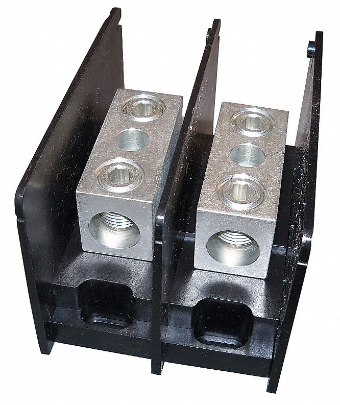 MERSEN, 2 Poles, Surface Mount, Power Distribution Block 25CC17