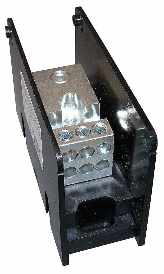 MERSEN Power Distribution Block, 175 A Max. Amps, Number of Poles 1