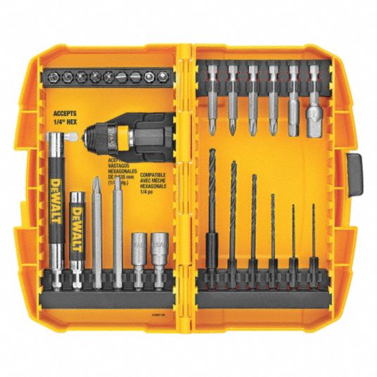 Dewalt drill and screwdriver best sale bit set