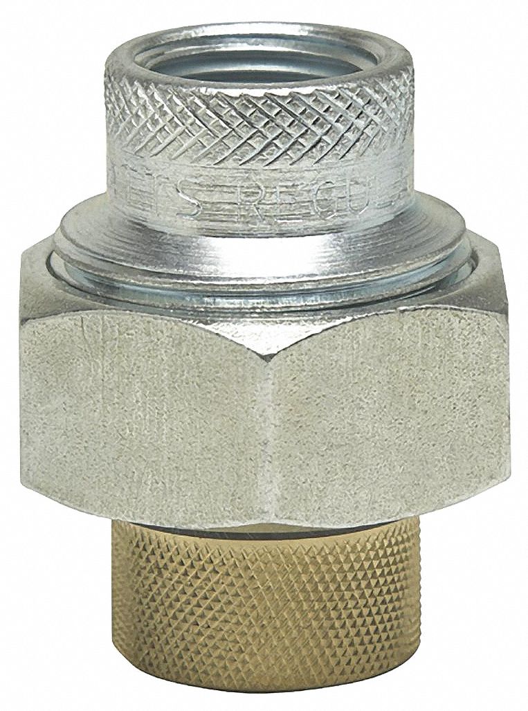 WATTS 11/4 in Lead Free Brass, Steel Dielectric Union with FIP x FIP
