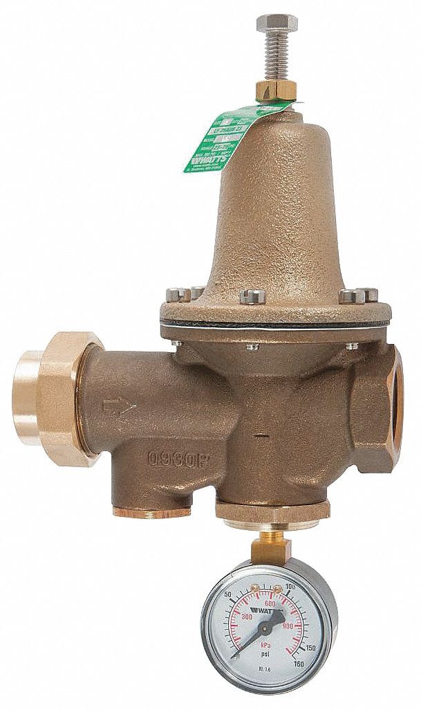 WATER PRESSURE REDUCING VALVE: NPT X NPT, 2 IN PIPE SIZE, COPPER SILICON ALLOY, NPT X NPT