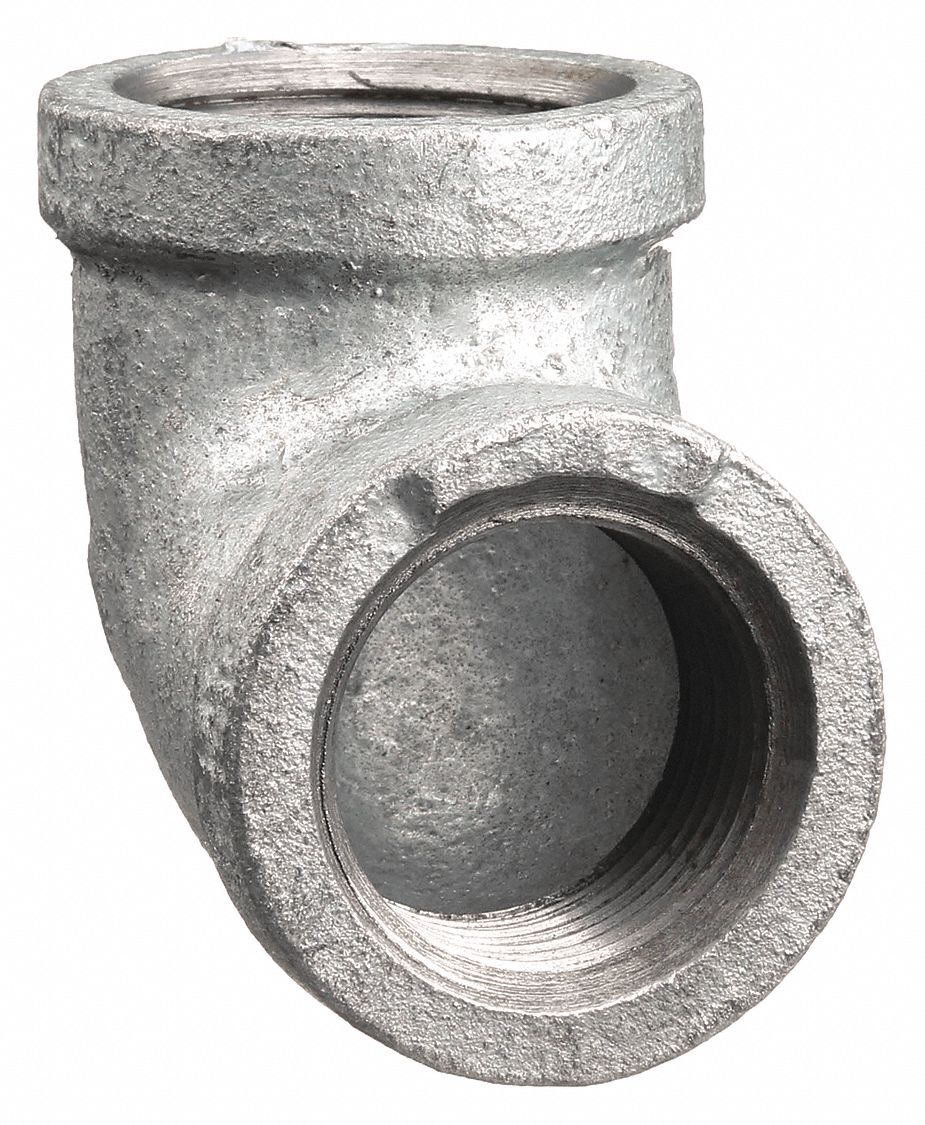 90 °  ELBOW: MALLEABLE IRON, ½ IN X ½ IN, NPT X NPT THREAD, CLASS 150