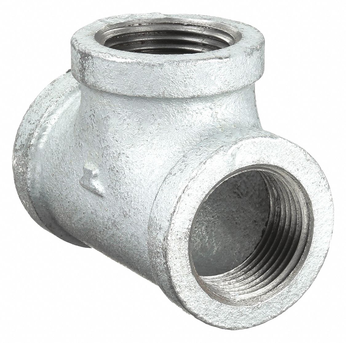 TEE: MALLEABLE IRON, 1¼ IN X 1¼ IN X 1¼ IN, NPT X NPT X NPT, CLASS 150