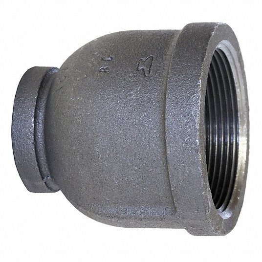 Black Iron 3 inch x 1-1/2 inch NPT Bell Reducer Coupling 