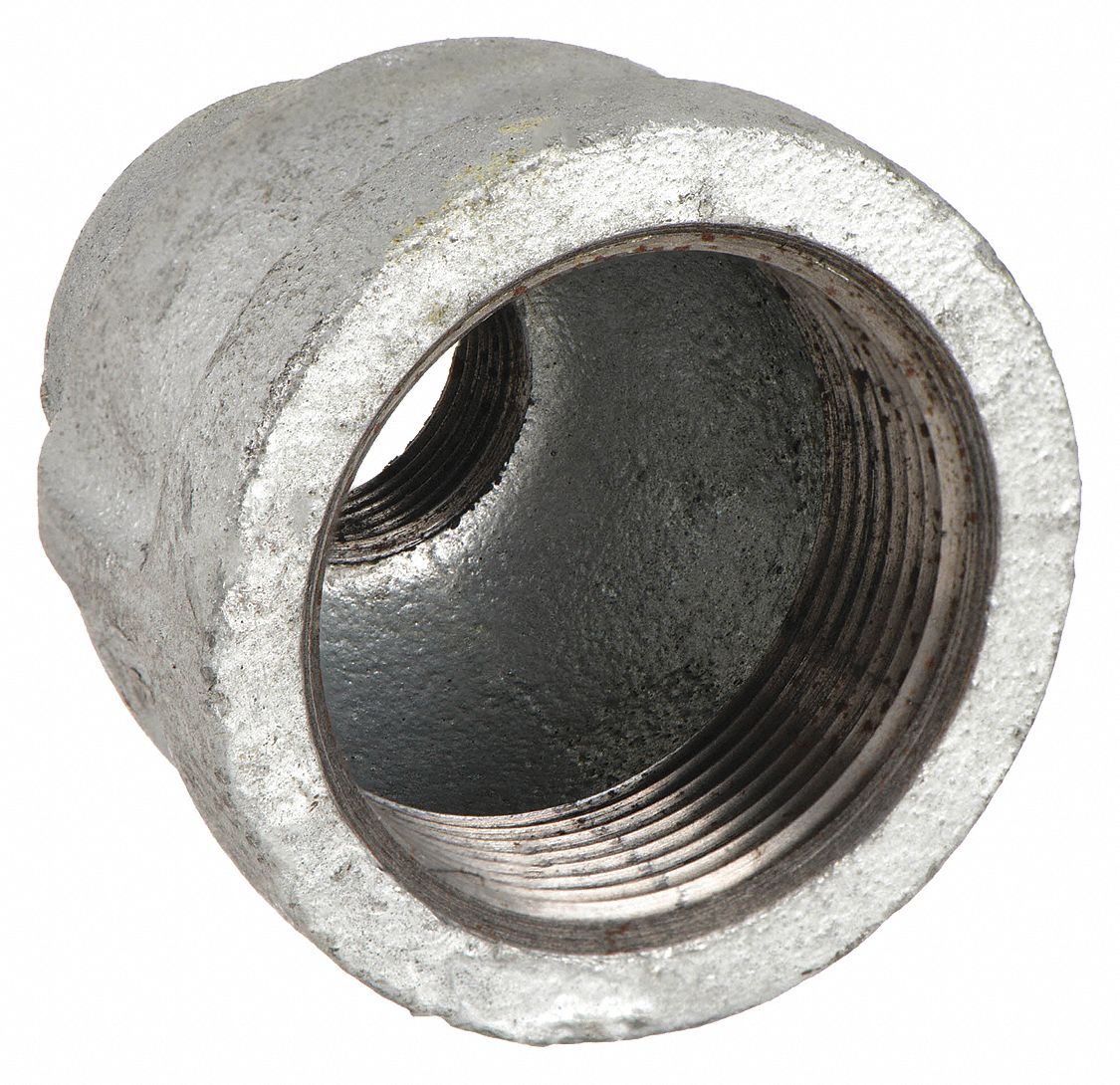 REDUCING COUPLING: MALLEABLE IRON, 1¼ IN X 1 IN, NPT X NPT THREAD, CLASS 150