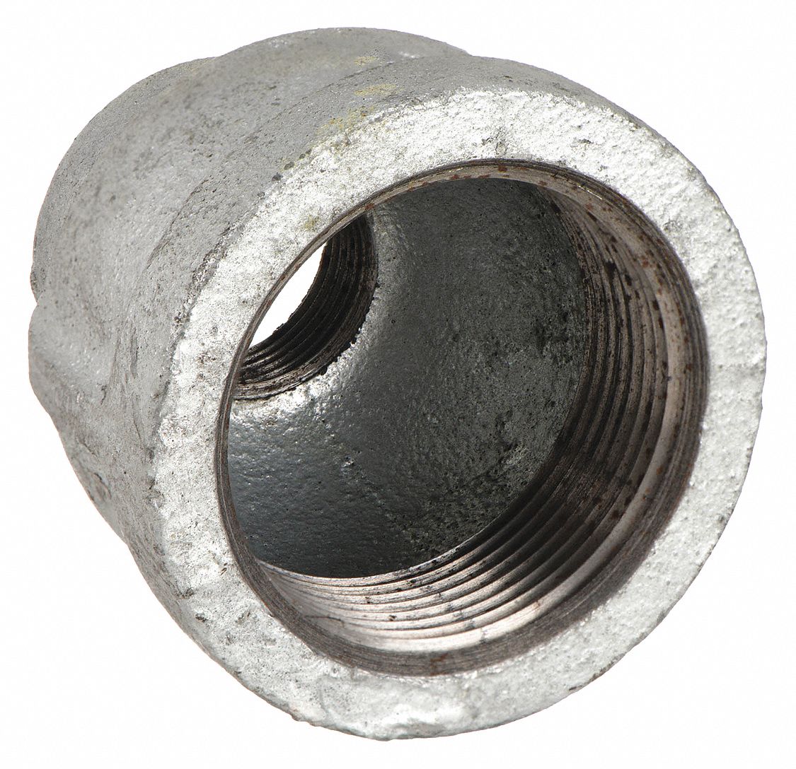 REDUCING COUPLING: MALLEABLE IRON, 1½ IN X 1 IN, NPT X NPT THREAD, CLASS 150