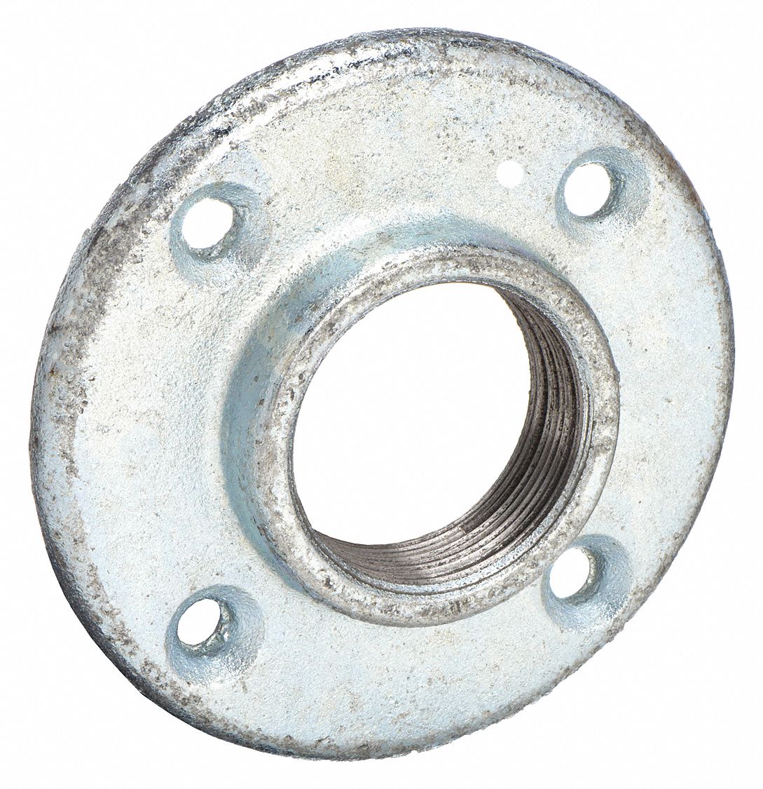 PIPE FLANGE: FLOOR FLANGE, DUCTILE IRON, ½ IN PIPE SIZE, 3½ IN FLANGE OUTSIDE DIA