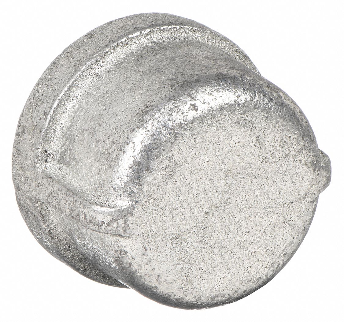 ROUND CAP: MALLEABLE IRON, 3½ IN, FEMALE NPT THREAD, CLASS 150