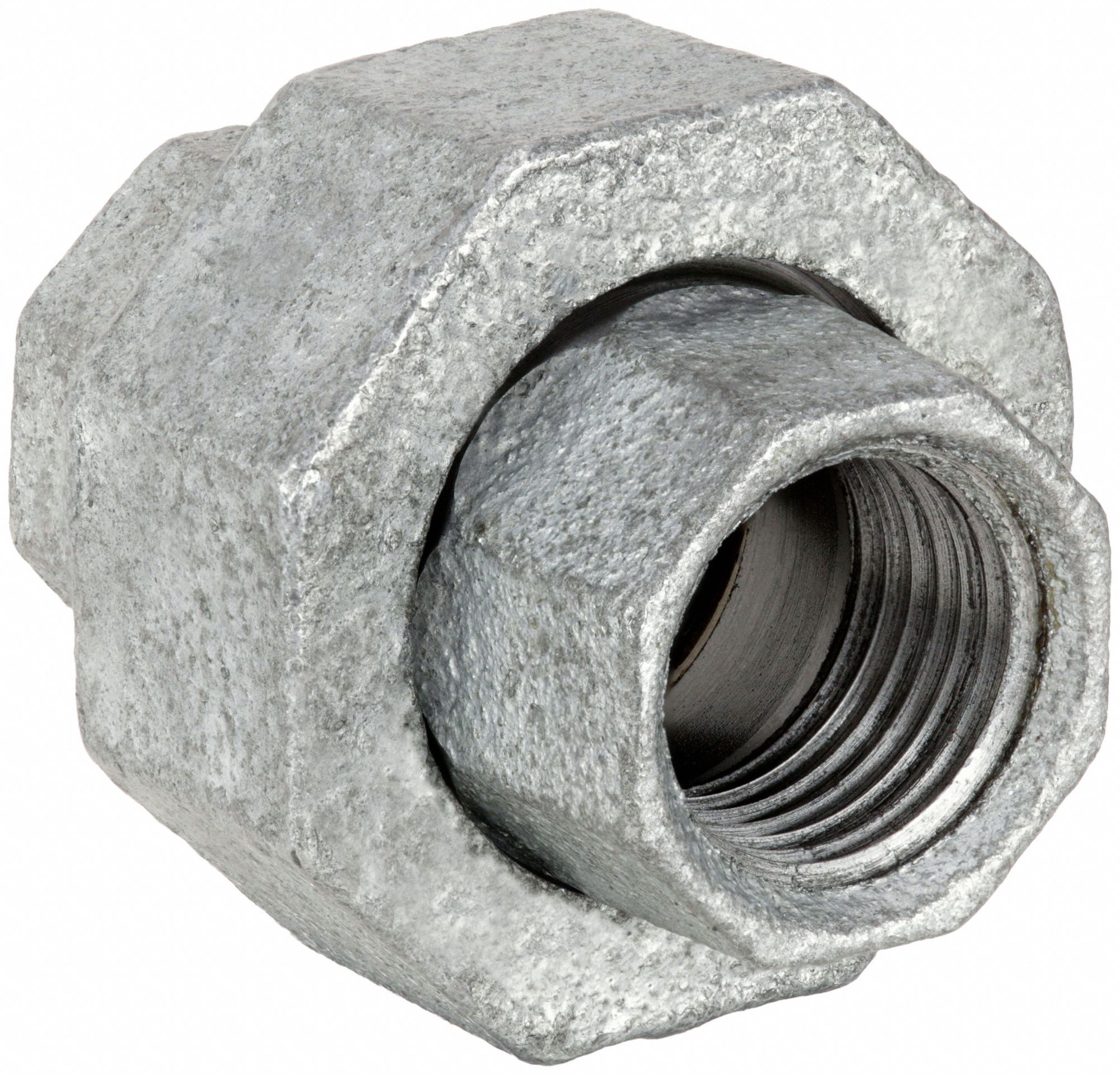 UNION: MALLEABLE IRON, ¾ IN X ¾ IN, NPT X NPT THREAD, CLASS 150