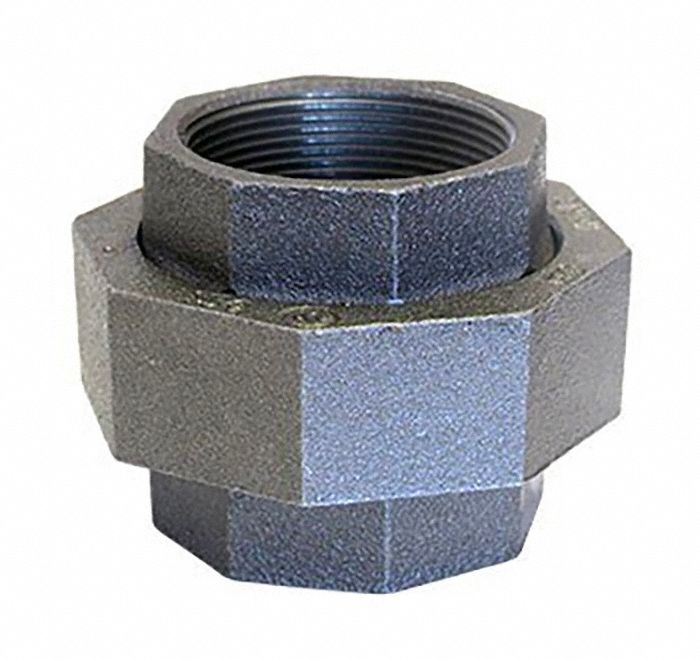 UNION: MALLEABLE IRON, 2 IN X 2 IN, NPT X NPT THREAD, CLASS 150