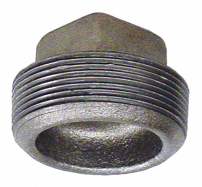 ANVIL Galvanized Steel Square Head Plug, 31/2" Pipe Size, MNPT