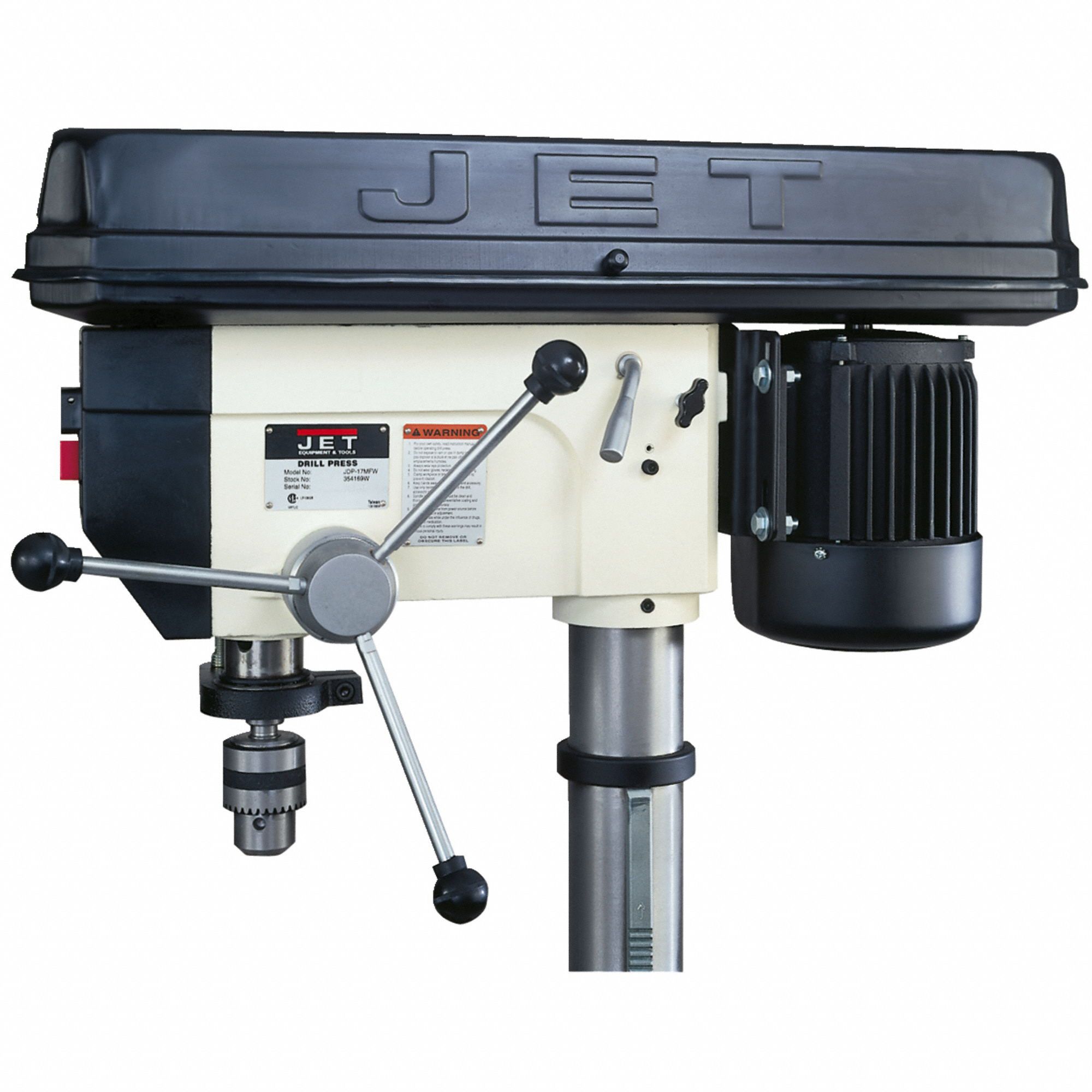 JET 3/4 hp Motor HP Floor Drill Press, Belt Drive Type, 16 1/2 in Swing