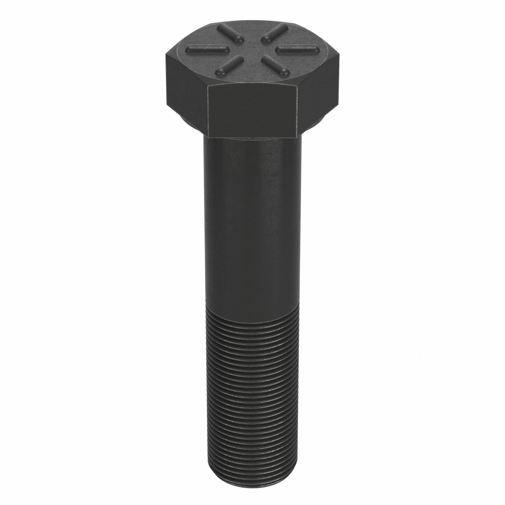 Hex Head Cap Screw: Steel, Grade 8, Black Oxide, 1 1/4"-12, Fine, 5 1/2 in lg, Globally Sourced
