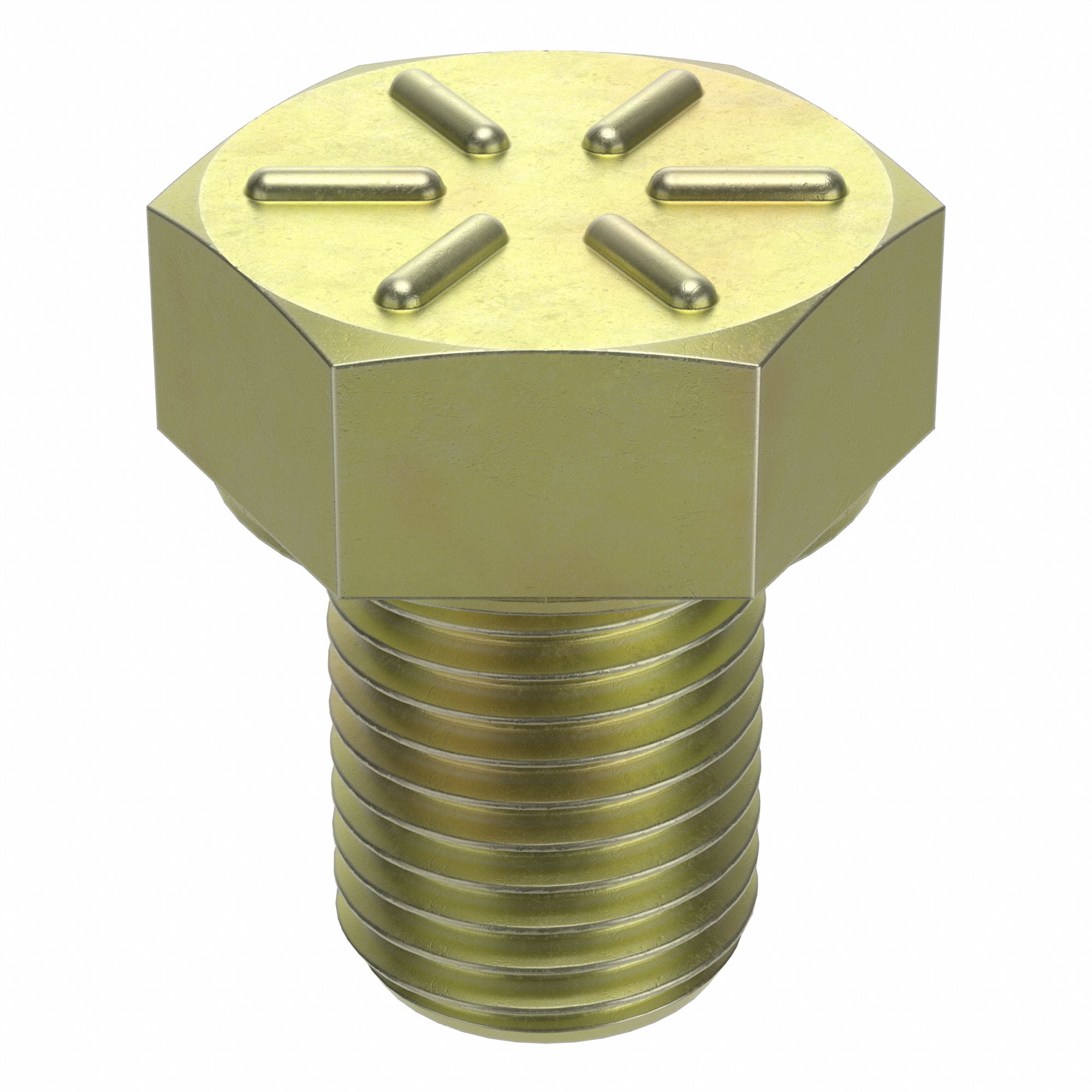 Hex Head Cap Screw: Steel, Grade 8, Zinc Yellow, 3/8"-24, Fine, 1/2 in lg, Fully Threaded, 50 PK
