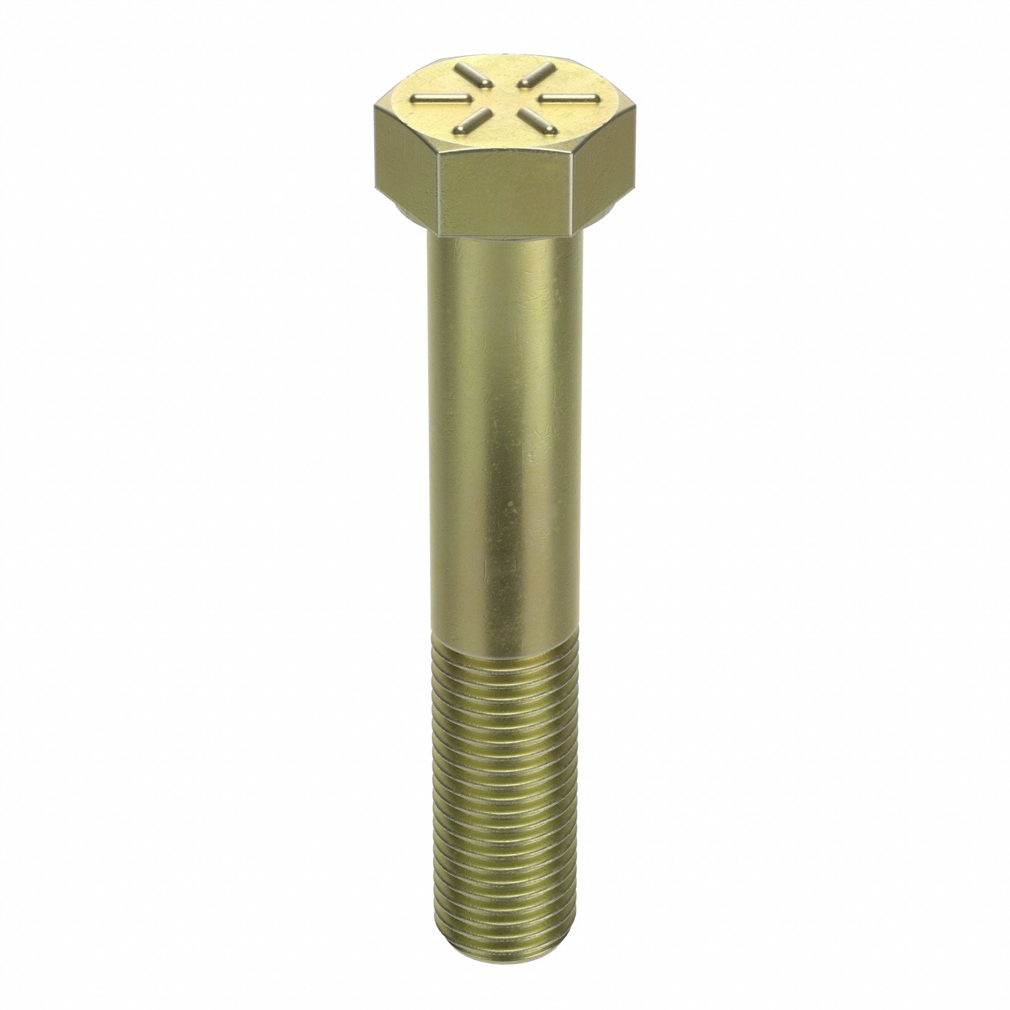 HEX HEAD CAP SCREW, STEEL, UNF, GRADE 8, ZINC YELLOW, ⅜