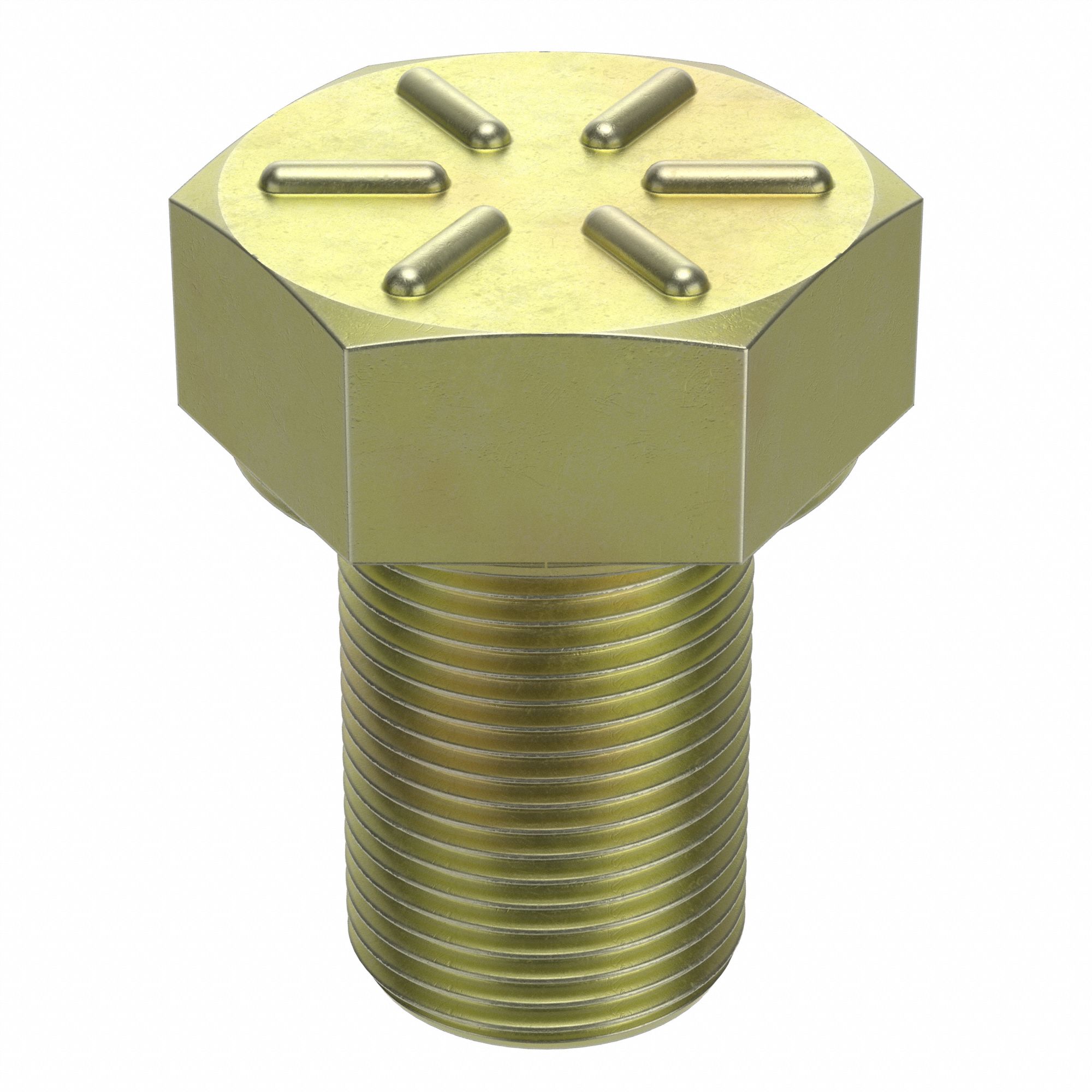 Hex Head Cap Screw: Steel, Grade 8, Zinc Yellow, 1"-14, Fine, 1 1/2 in lg, Globally Sourced, 5 PK