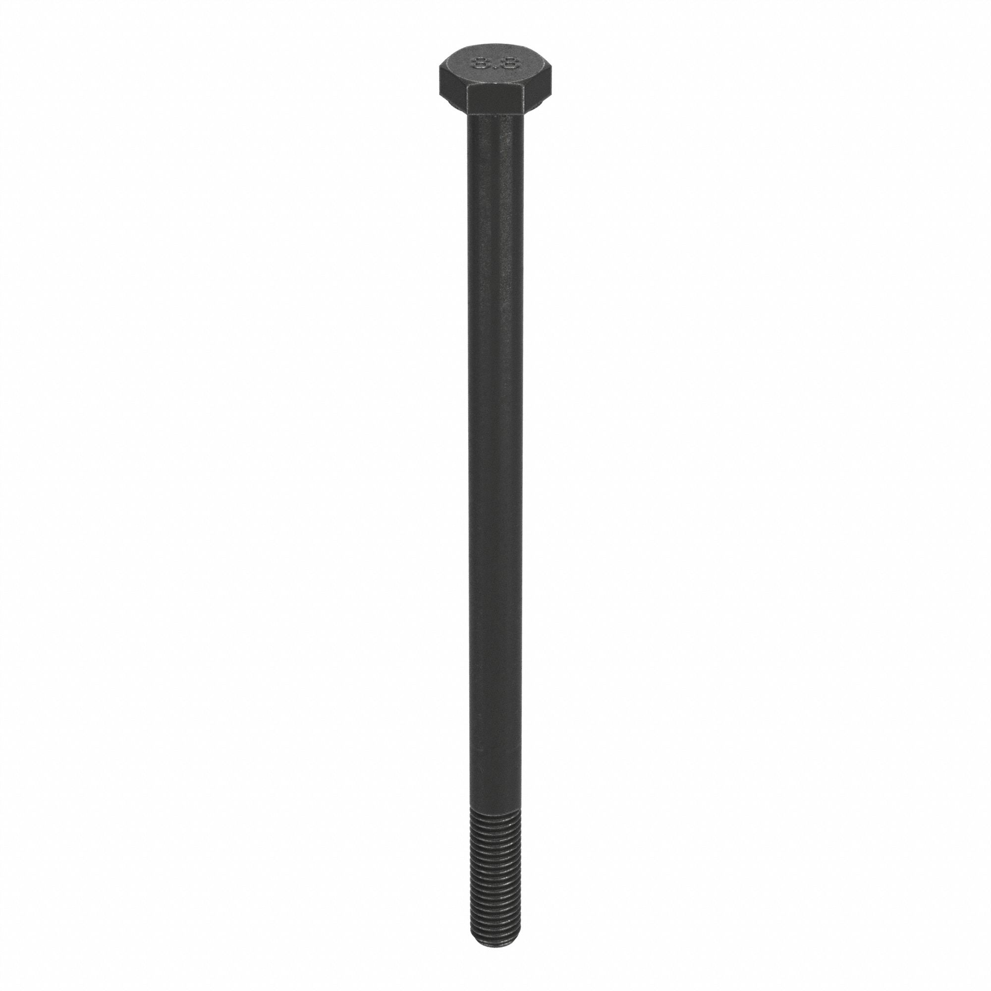 VIS À TÊTE À SIX PANS,ACIER,CLASSE 8.8,OXYDE NOIR,M12-1,75,GROS,240MM LO,MÉTRIQUE,5PQ