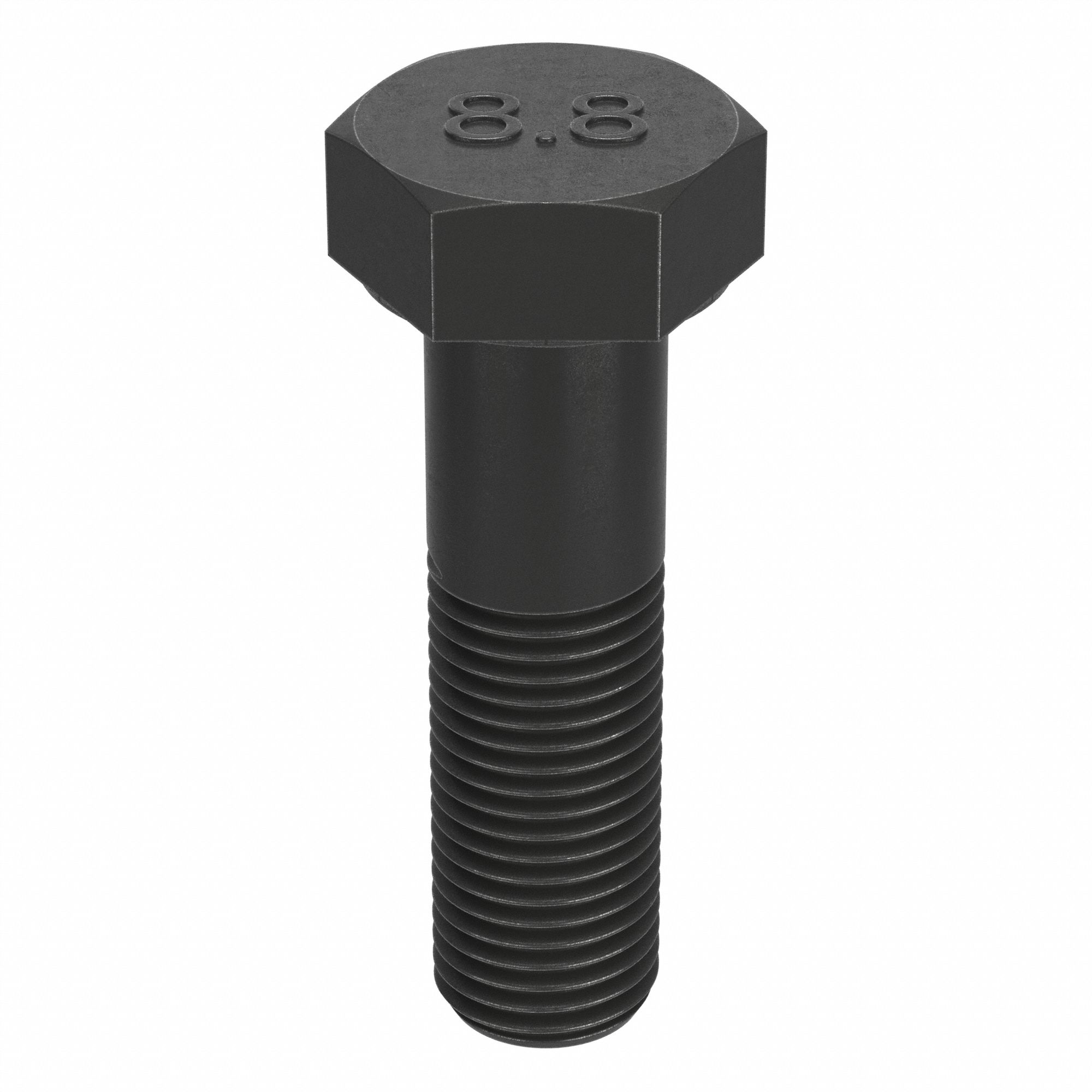 HEX HEAD CAP SCREW, STEEL, CLASS 8.8, BLACK OXIDE, M36-4.00, COARSE, 120MM L, METRIC, 5 PK