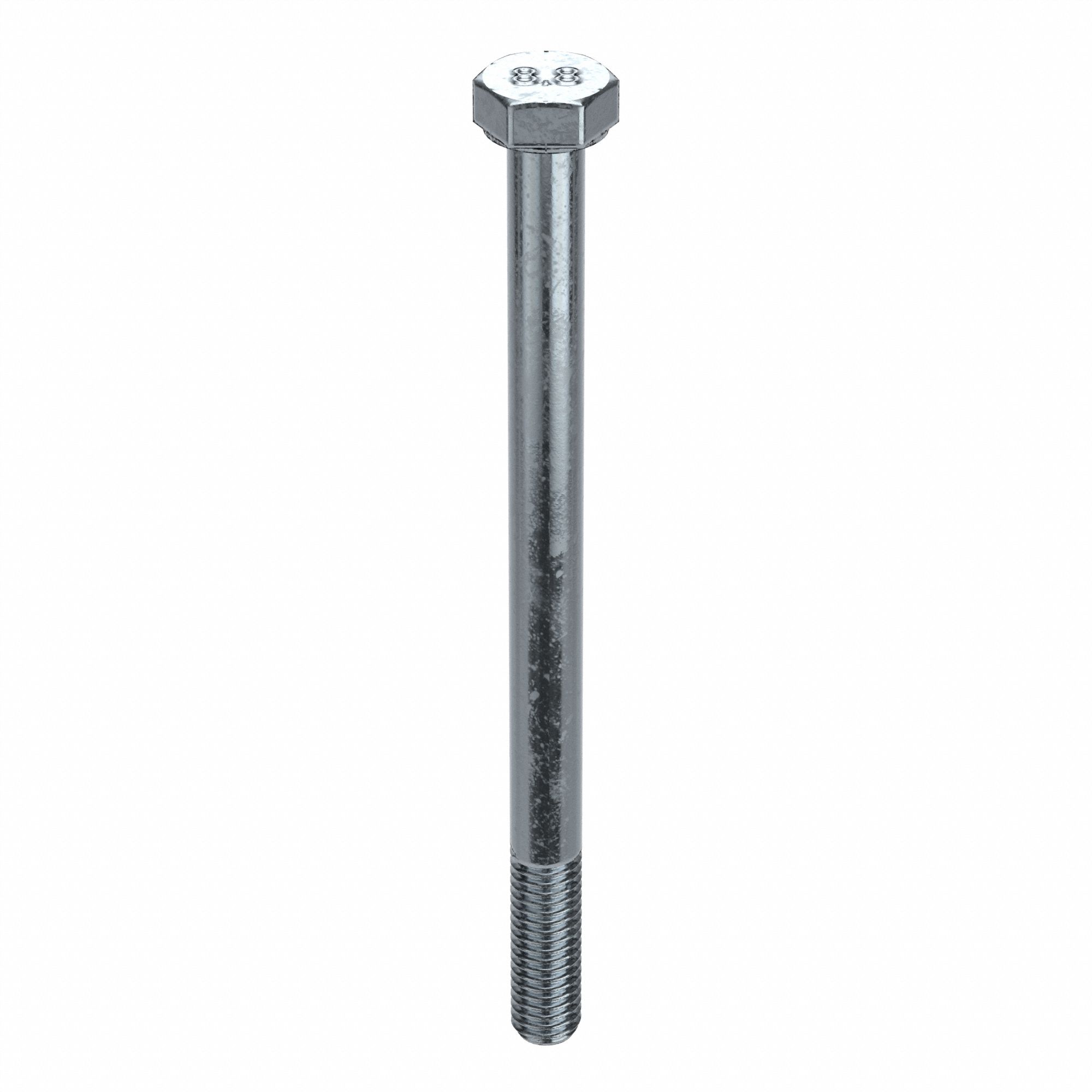 Hex Head Cap Screw: Steel, Class 8.8, Zinc Plated, M6-1.00, Coarse, 70 mm lg, Metric, 100 PK