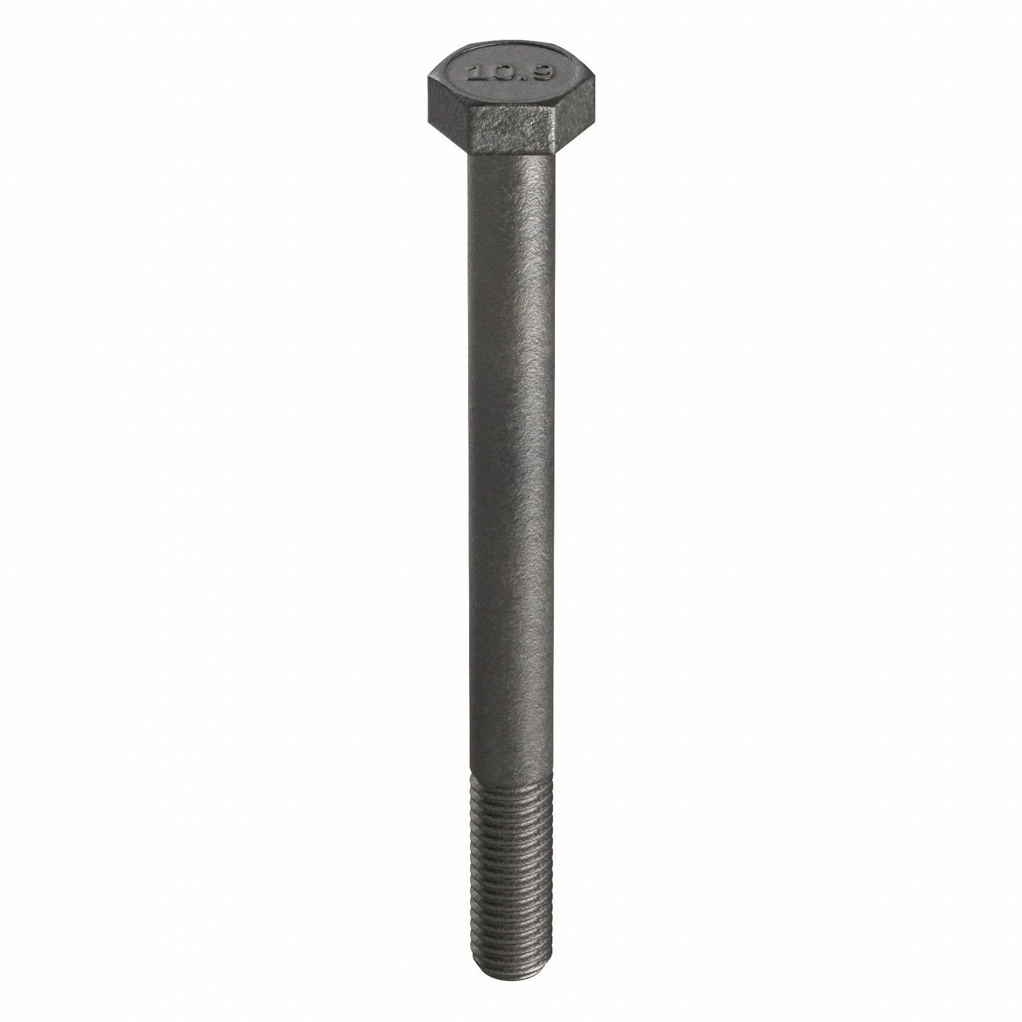 Hex Head Cap Screw: Steel, Class 10.9, Black Oxide, M10-1.50, Coarse, 100 mm lg, Metric, 50 PK