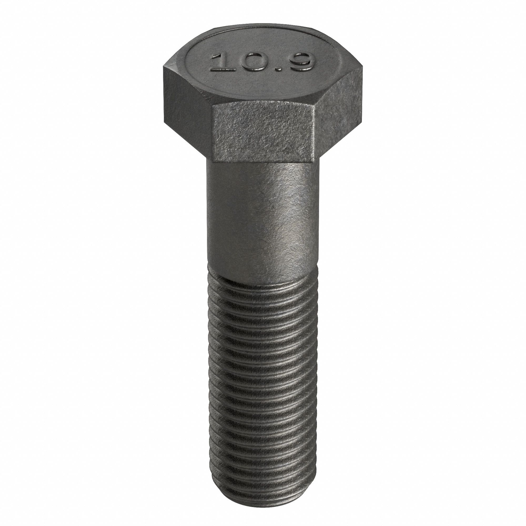 Hex Head Cap Screw: Steel, Class 10.9, Black Oxide, M10-1.50, Coarse, 130 mm lg, Metric, 25 PK