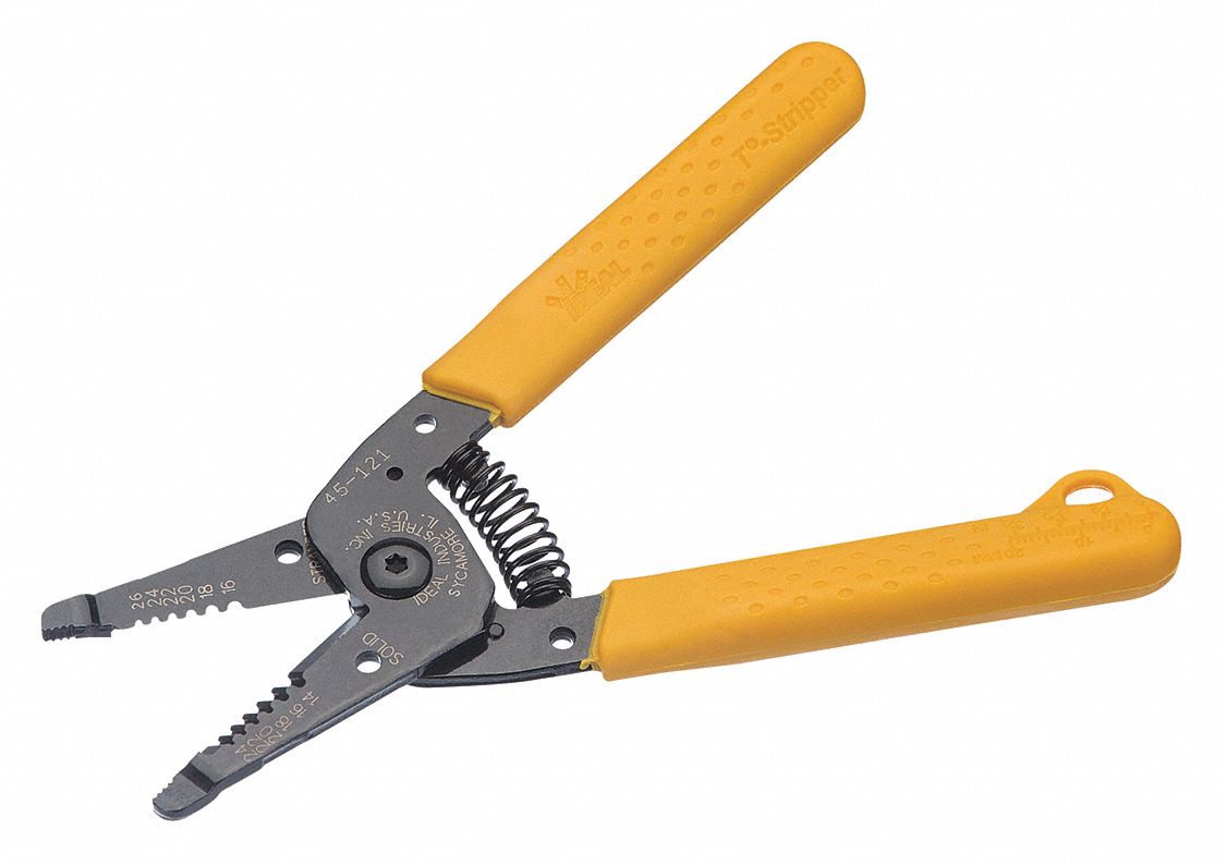 WIRE STRIPPER, 24 TO 14 AWG, 6 IN OVERALL L, STANDARD CUSHION GRIP, 26 TO 16 AWG, 6 TO 8 IN