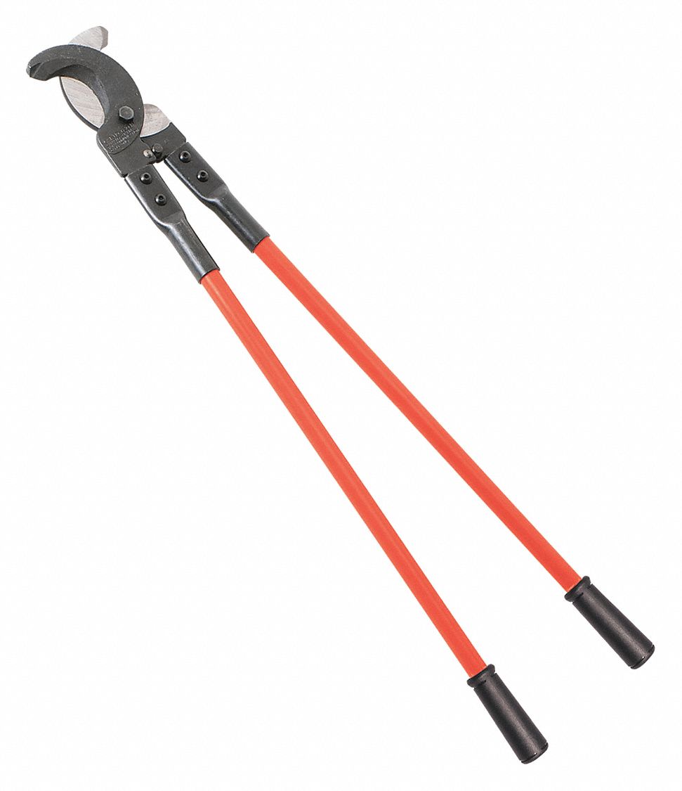 KLEIN TOOLS Coaxial Cable Cutter, Plastic, 37 in Overall Length, Shear