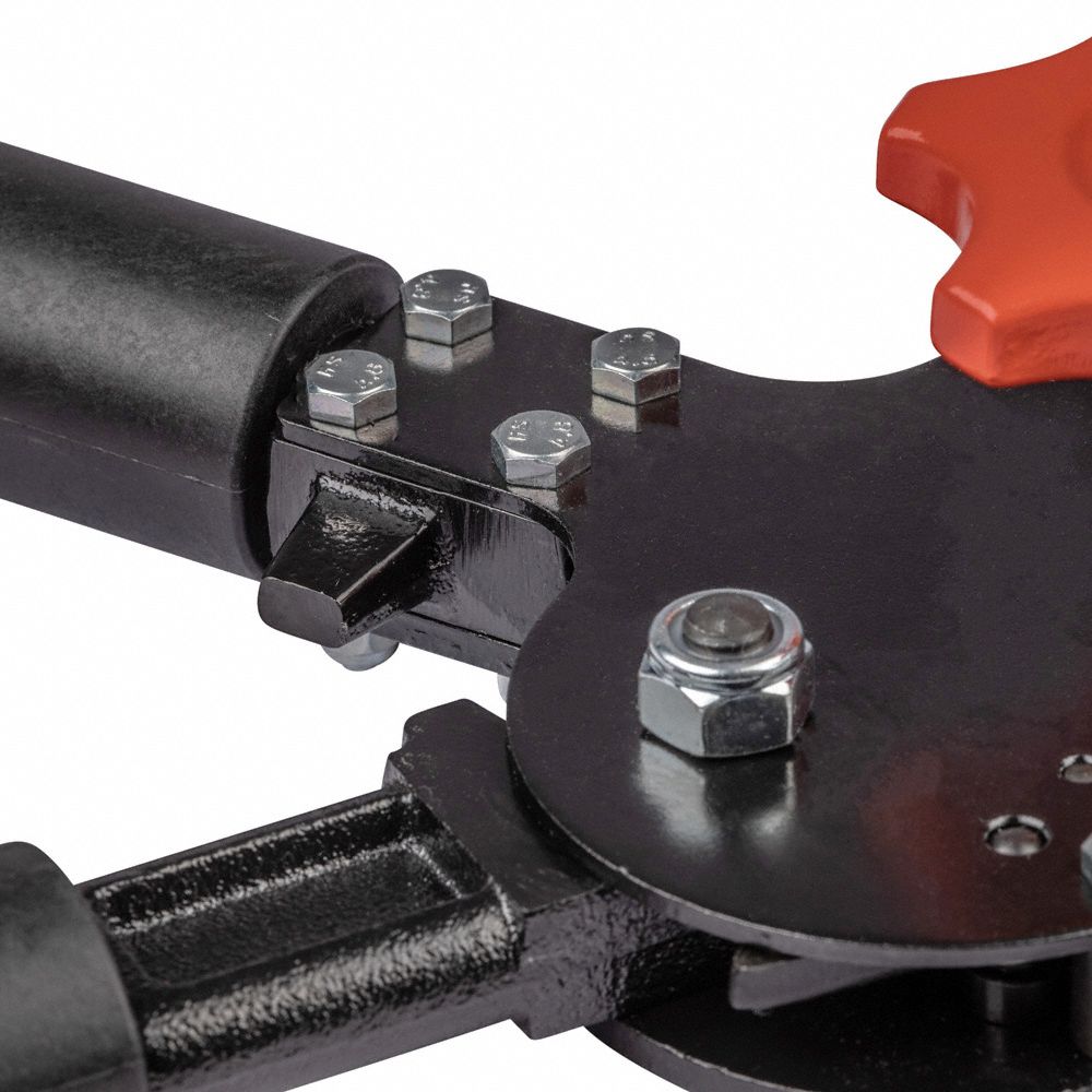 KLEIN TOOLS Ratchet Cable Cutter: Plastic, Shear, For 750 kcmil Max Dia ...