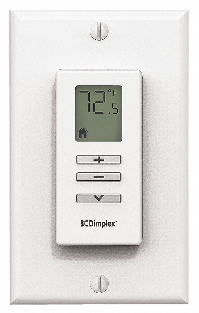 DIMPLEX, White, 3V DC, Electric Baseboard Heater Wireless Thermostat